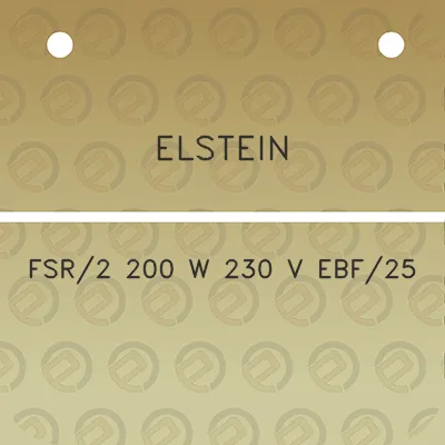 elstein-fsr2-200-w-230-v-ebf25