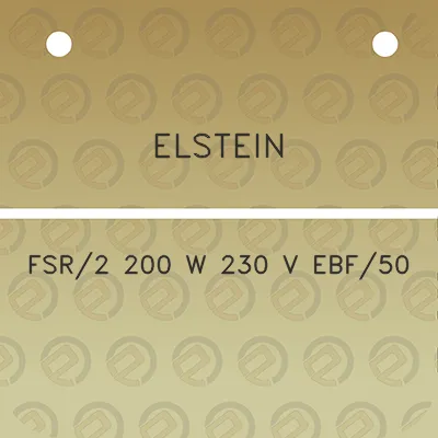 elstein-fsr2-200-w-230-v-ebf50