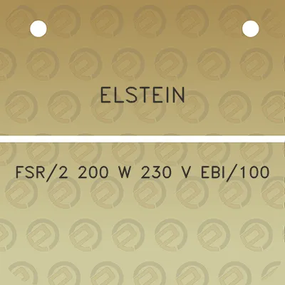 elstein-fsr2-200-w-230-v-ebi100