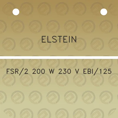 elstein-fsr2-200-w-230-v-ebi125