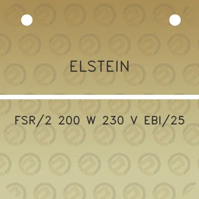 elstein-fsr2-200-w-230-v-ebi25