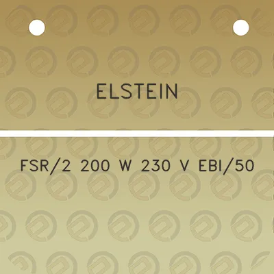 elstein-fsr2-200-w-230-v-ebi50