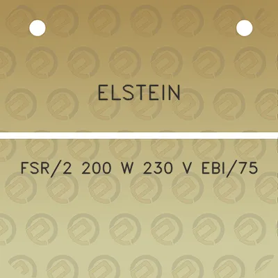 elstein-fsr2-200-w-230-v-ebi75