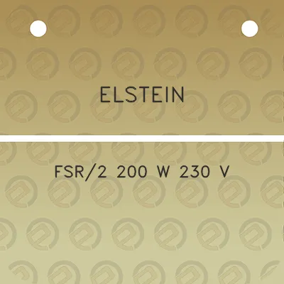 elstein-fsr2-200-w-230-v