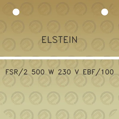 elstein-fsr2-500-w-230-v-ebf100