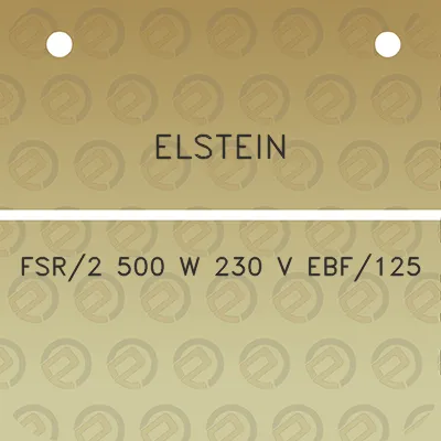 elstein-fsr2-500-w-230-v-ebf125