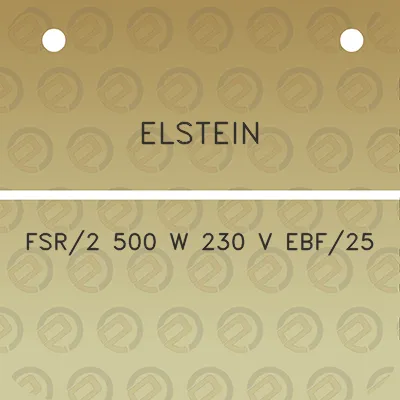 elstein-fsr2-500-w-230-v-ebf25