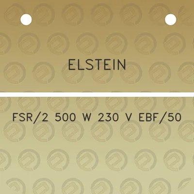 elstein-fsr2-500-w-230-v-ebf50