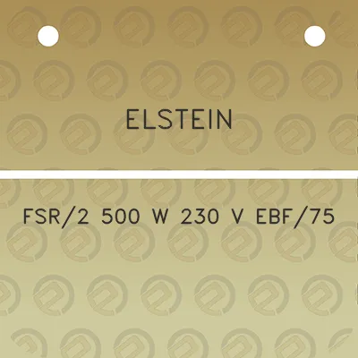 elstein-fsr2-500-w-230-v-ebf75