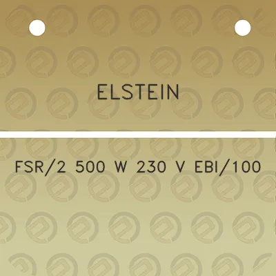 elstein-fsr2-500-w-230-v-ebi100