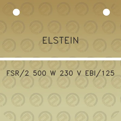 elstein-fsr2-500-w-230-v-ebi125