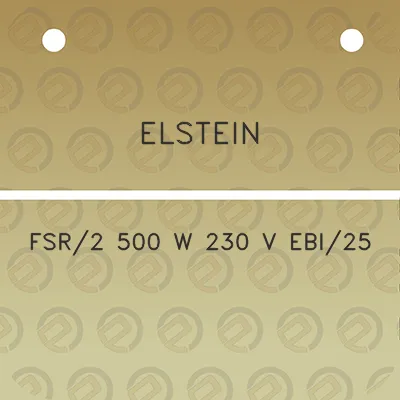 elstein-fsr2-500-w-230-v-ebi25