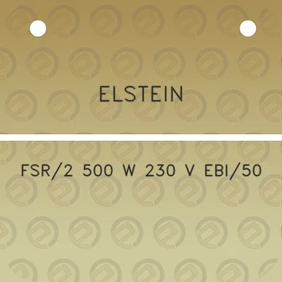 elstein-fsr2-500-w-230-v-ebi50