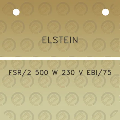 elstein-fsr2-500-w-230-v-ebi75