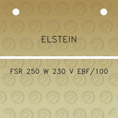 elstein-fsr-250-w-230-v-ebf100