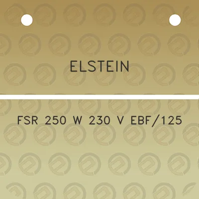 elstein-fsr-250-w-230-v-ebf125