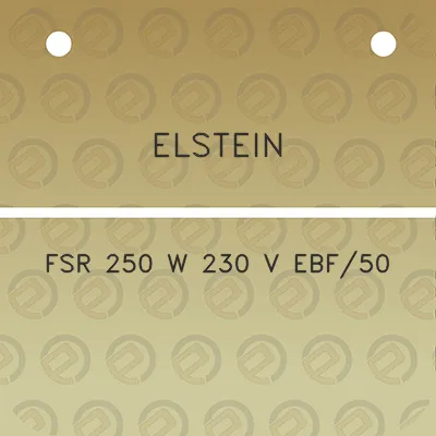 elstein-fsr-250-w-230-v-ebf50