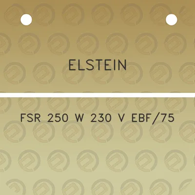 elstein-fsr-250-w-230-v-ebf75