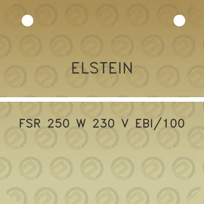 elstein-fsr-250-w-230-v-ebi100