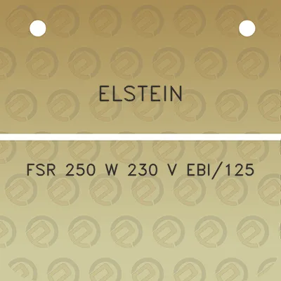 elstein-fsr-250-w-230-v-ebi125