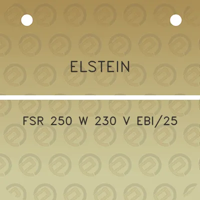 elstein-fsr-250-w-230-v-ebi25