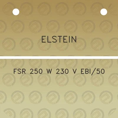 elstein-fsr-250-w-230-v-ebi50