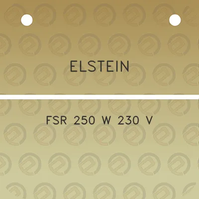 elstein-fsr-250-w-230-v