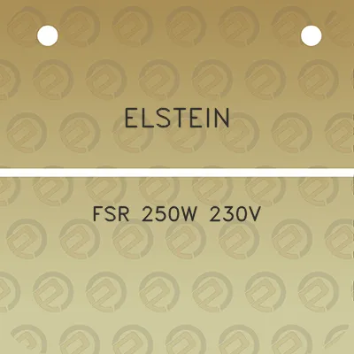 elstein-fsr-250w-230v