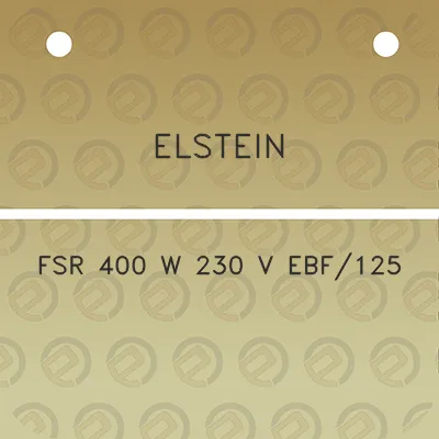 elstein-fsr-400-w-230-v-ebf125