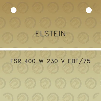 elstein-fsr-400-w-230-v-ebf75