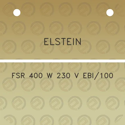 elstein-fsr-400-w-230-v-ebi100