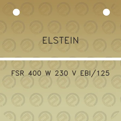 elstein-fsr-400-w-230-v-ebi125