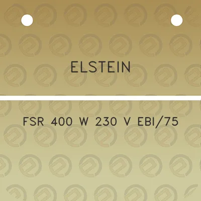 elstein-fsr-400-w-230-v-ebi75