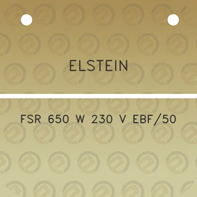 elstein-fsr-650-w-230-v-ebf50