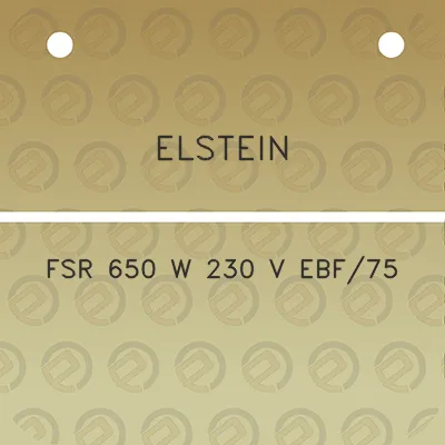 elstein-fsr-650-w-230-v-ebf75