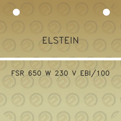 elstein-fsr-650-w-230-v-ebi100