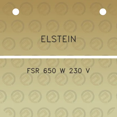 elstein-fsr-650-w-230-v