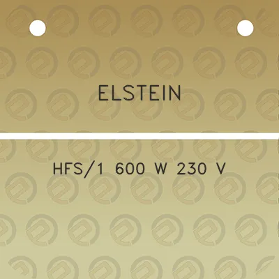 elstein-hfs1-600-w-230-v