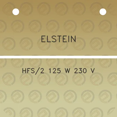 elstein-hfs2-125-w-230-v