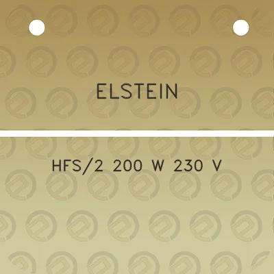 elstein-hfs2-200-w-230-v