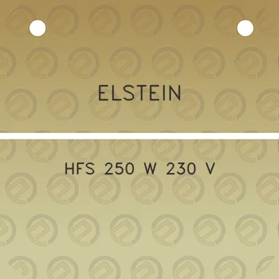 elstein-hfs-250-w-230-v