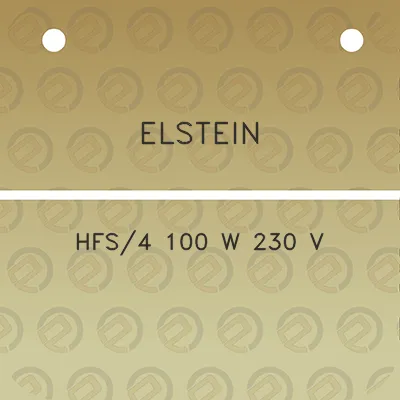 elstein-hfs4-100-w-230-v