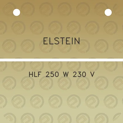 elstein-hlf-250-w-230-v