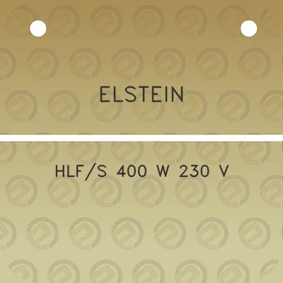 elstein-hlfs-400-w-230-v