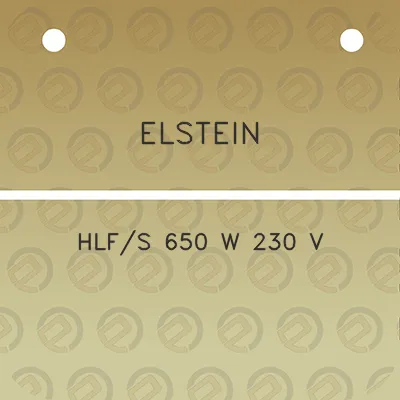 elstein-hlfs-650-w-230-v