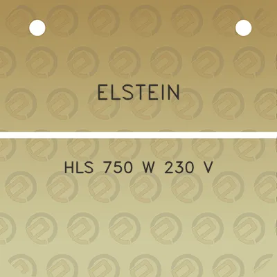 elstein-hls-750-w-230-v