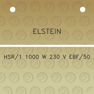 elstein-hsr1-1000-w-230-v-ebf50