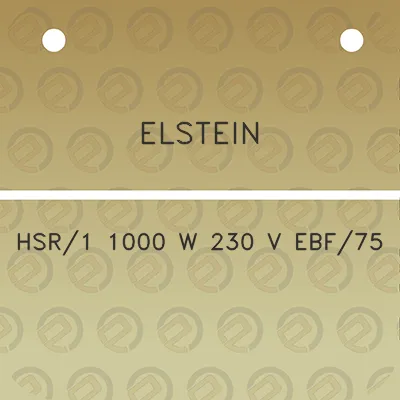 elstein-hsr1-1000-w-230-v-ebf75