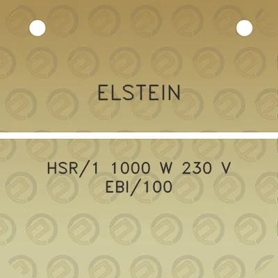 elstein-hsr1-1000-w-230-v-ebi100