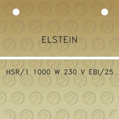 elstein-hsr1-1000-w-230-v-ebi25